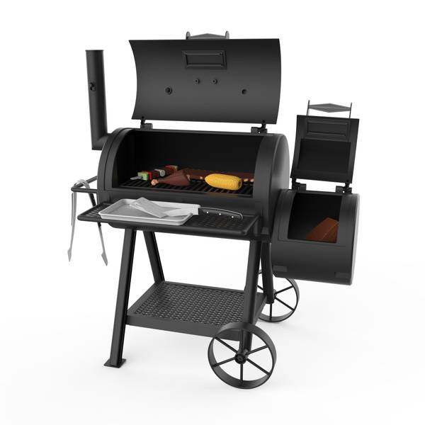 Oklahoma Joe Toy Smoker Set for Kids Ages 3 AAA Battery-Powered Black - SRP601-OKJ
