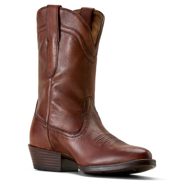 Men's Grayson R Toe Cowboy Boots in Honey Bee Full-Grain Leather, Size: 9 D / Medium by Ariat