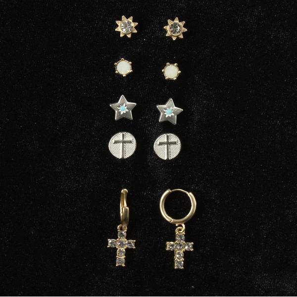 Photo of Women's Assorted Stud Earrings Set