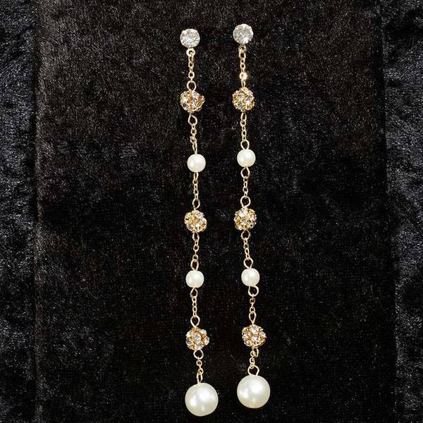 Photo of Women's Dangle Pearl Earrings