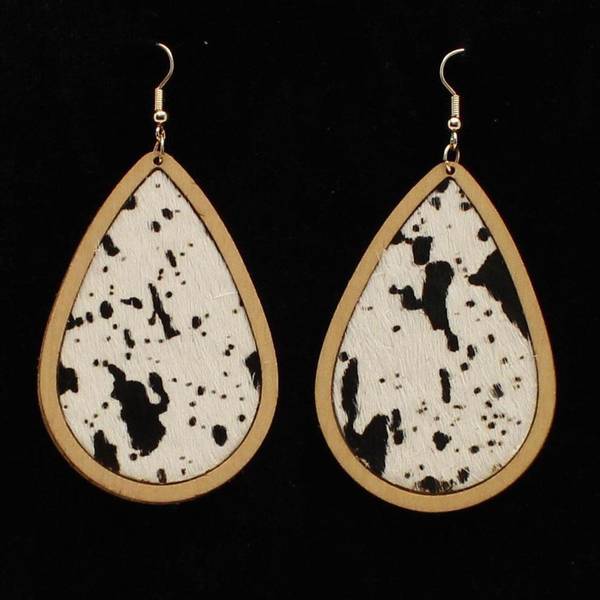 Photo of Women's Calf Hair Teardrop Earrings
