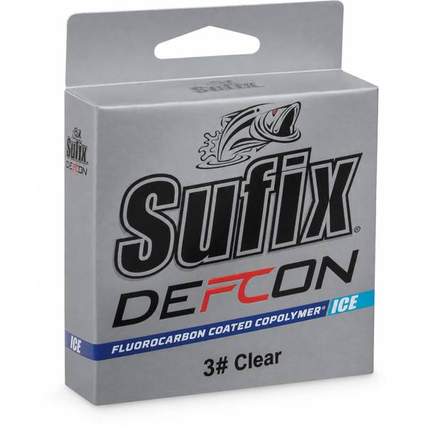 Sufix Defcon Ice Fluorocarbon Coated Copolymer Fishing Line, 100 yds.