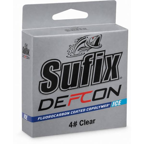 Sufix Defcon Ice Fluorocarbon Coated Copolymer Fishing Line, 100 yds.