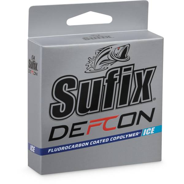 Sufix Defcon Ice Fluorocarbon Coated Copolymer Fishing Line, 100 yds.