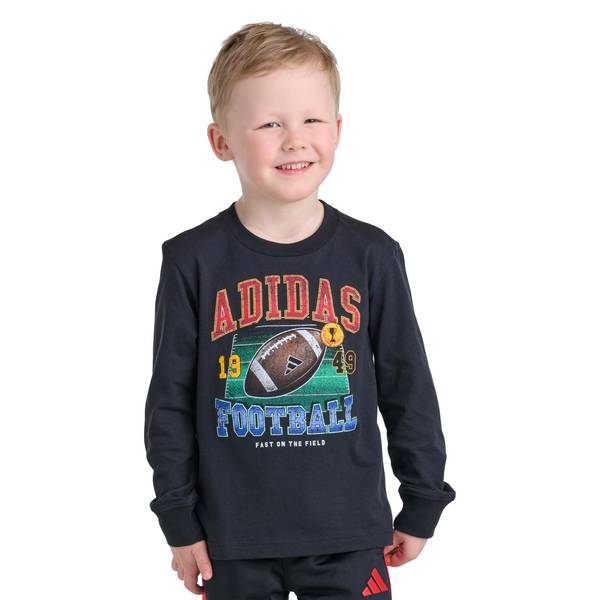 Photo of Boys' Football Graphic Long Sleeve Tee