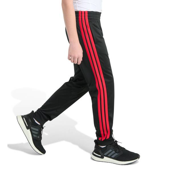 Photo of Boys' 3-Stripe Black with Red Tricot Jogger Pant