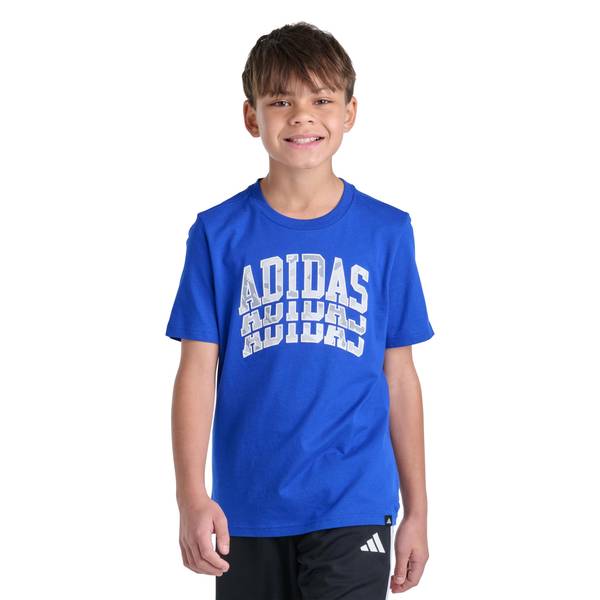 Photo of Boys' Royal Blue Camo Arch Logo Short Sleeve Tee