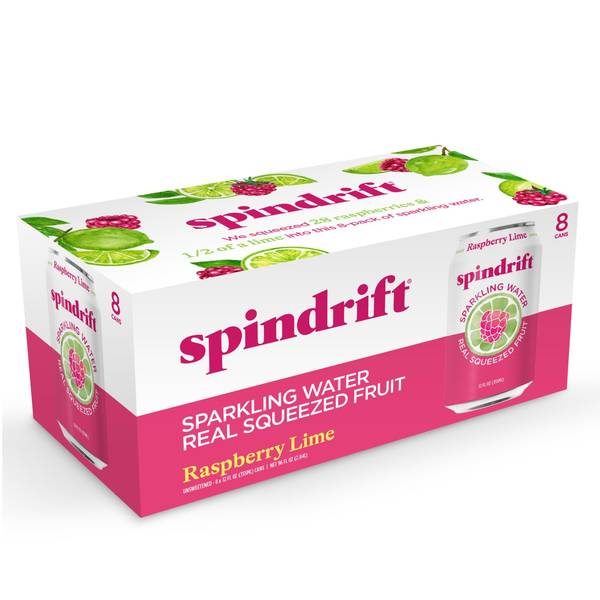 Photo of 8pack Raspberry Lime Sparkling Water
