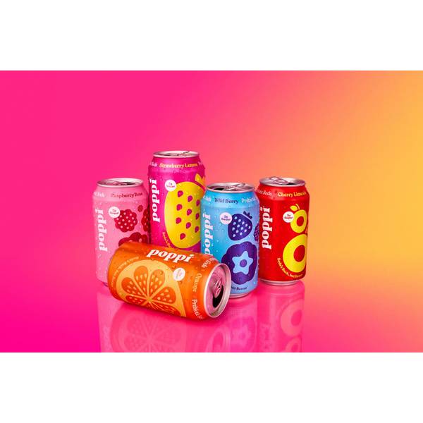 Poppi 4-Pack Orange Prebiotic Soda - 328126 | Blain's Farm & Fleet