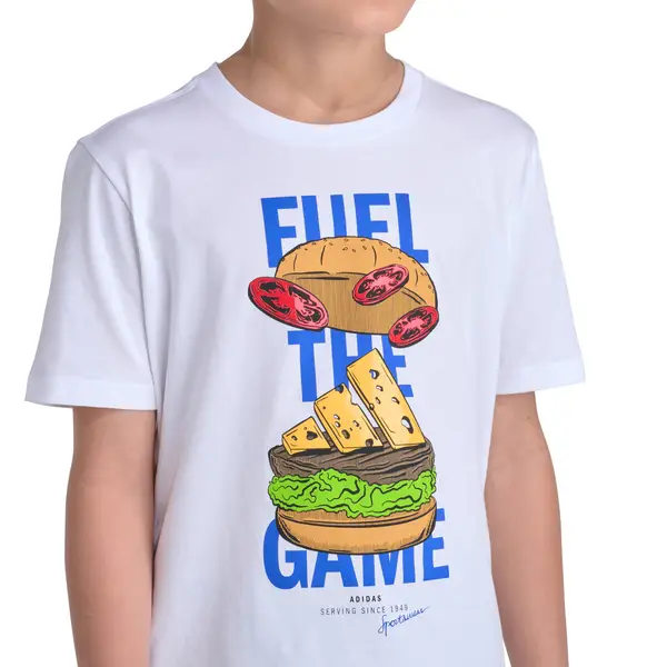 Adidas BB Feul the Game SS Tee White, White (100), S - AA11297-W01