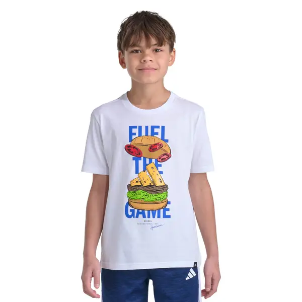 Adidas BB Feul the Game SS Tee White, White (100), S - AA11297-W01