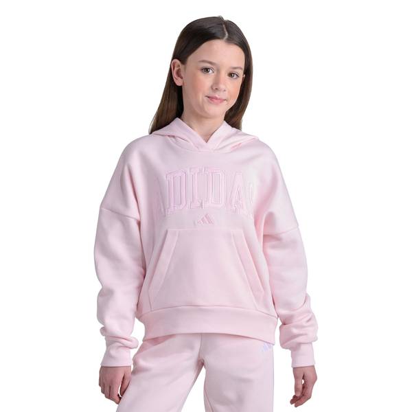 Photo of BG Satin Logo LS Flc Hoodie Pink