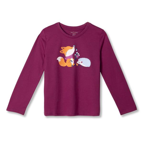 Girls (4-6x) Tales & Stories Critter Flowers Long Sleeve Tee