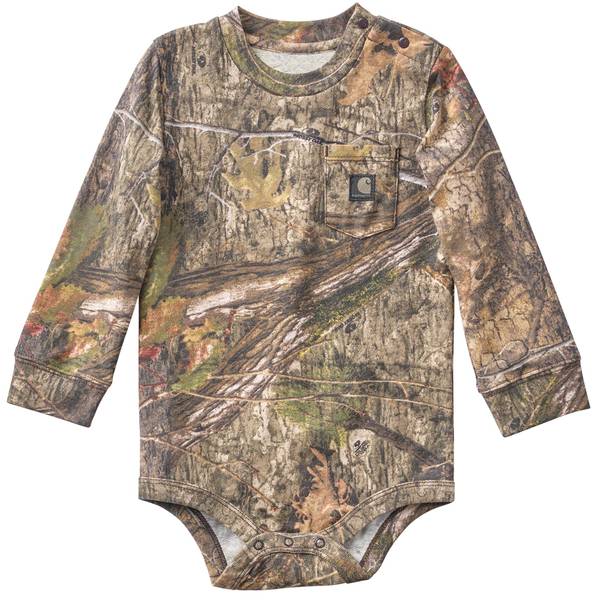 Photo of Infant Boy's Long Sleeve Camo Pocket Bodysuit