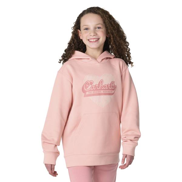 Carhartt Girls' Long Sleeve Heart Logo Sweatshirt
