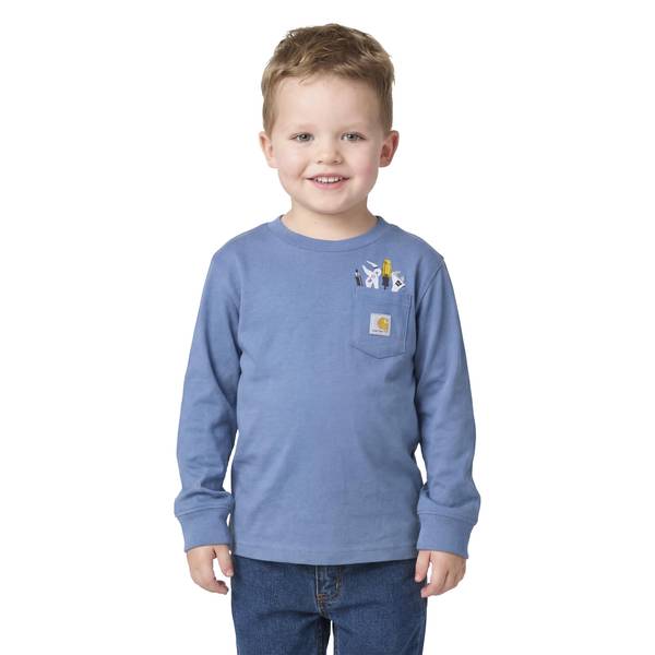 Photo of Boys' Long Sleeve Tool Pocket T-Shirt