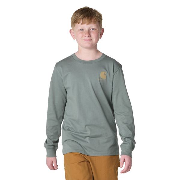 Carhartt Youth Boys' Long Sleeve Utility Vehicle Pocket T-Shirt