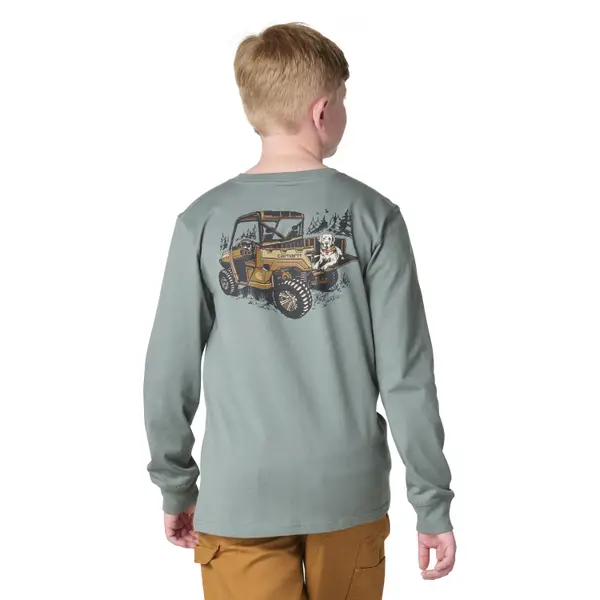 Carhartt Youth Boys' Long Sleeve Utility Vehicle Pocket T-Shirt