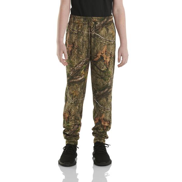 Photo of Boys' Elastic Waistband Fleece Camo Logo Sweatpants