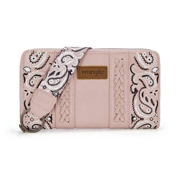 Wrangler Bandana Ziparound Wallet - WG331-W115BK-OS | Blain's Farm
