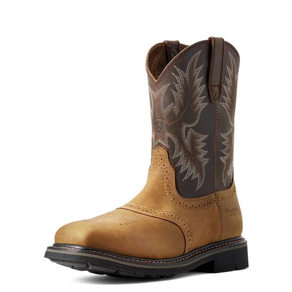 Photo of Men's Sierra Wide Square Toe Steel Toe Work Boots