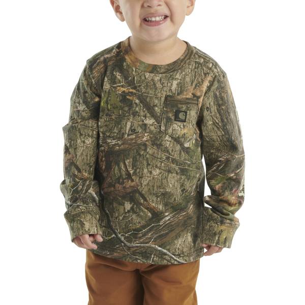 Photo of Boys' Long Sleeve Camo Pocket T-Shirt