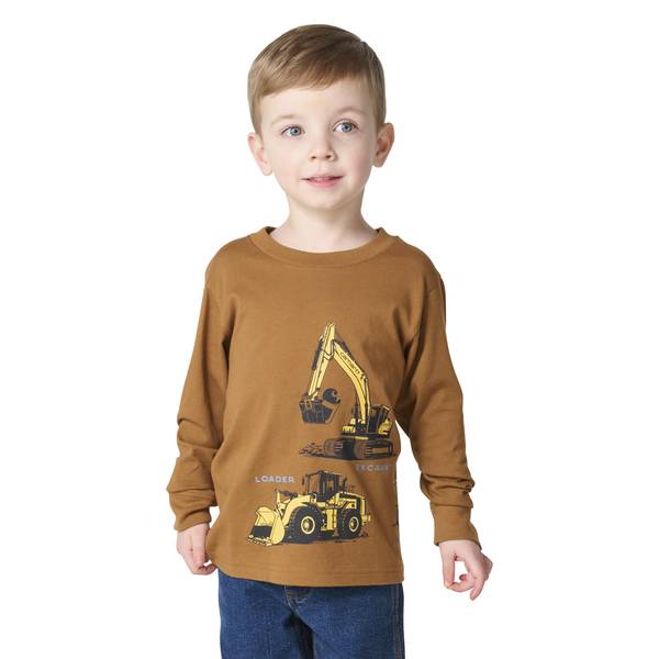 Photo of Toddler Boys' Long Sleeve Construction Vehicle T-Shirt