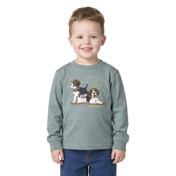 Photo of Toddler Boys' Long Sleeve Puppy T-Shirt
