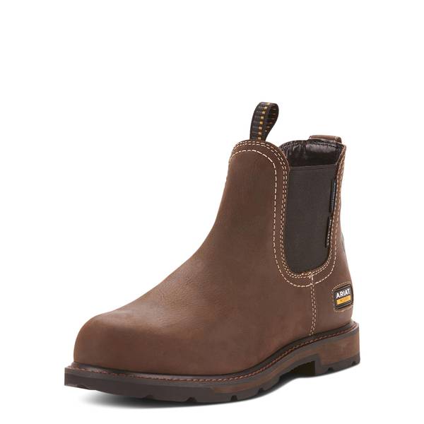 Photo of Men's Groundbreaker Chelsea Waterproof Steel Toe Work Boots