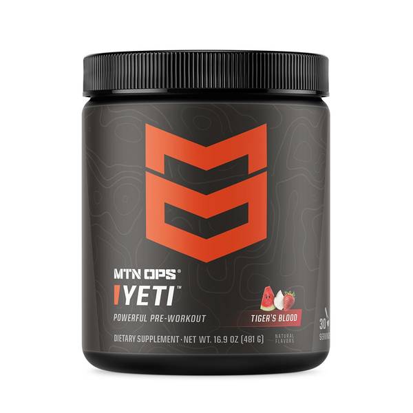 Photo of 16.9oz Yeti Tigers Blood Pre-Workout Powder