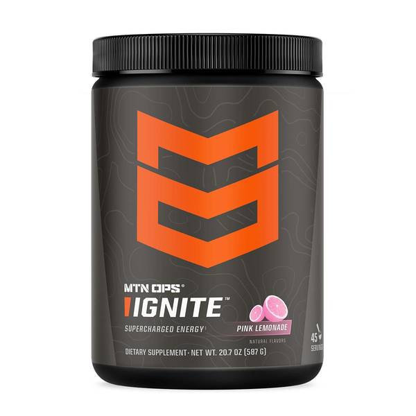 MTN OPS Ignite Supercharged Energy Pink Lemonade Drink