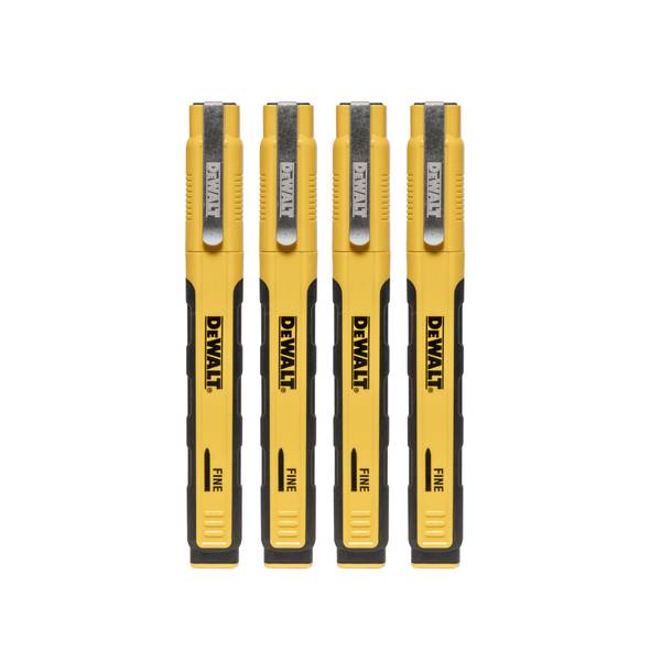 Photo of Fine Point Jobsite Ink Marker 4-Pack Carded, Black