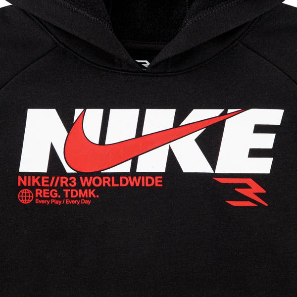Nike 3BRAND by Russel Wilson Boys' Triple Logo Fleece Hoodie