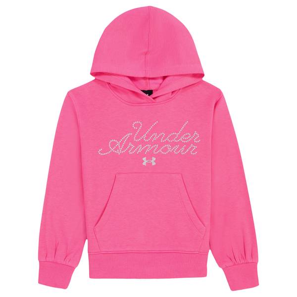 Photo of Girl's Glitter Logo Long Sleeve Fleece Hoodie