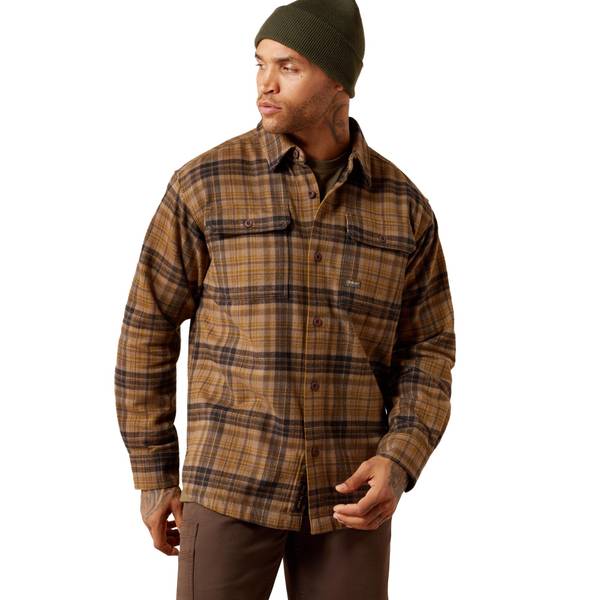 ARIAT Men's Rebar Heavy Flannel Work Shirt