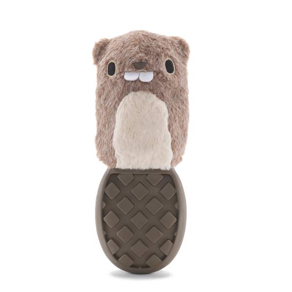 Photo of M/L Super Chewer P.B. Beaver Rubber Dog Toy