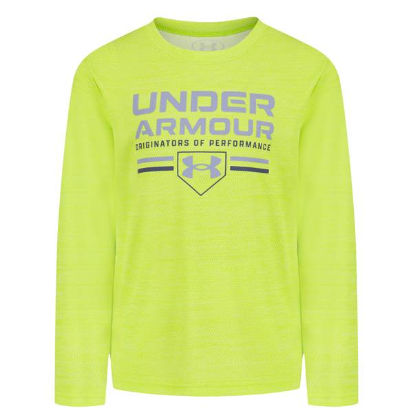 Photo of Boy's Mesh Logo Twist Long Sleeve Tee