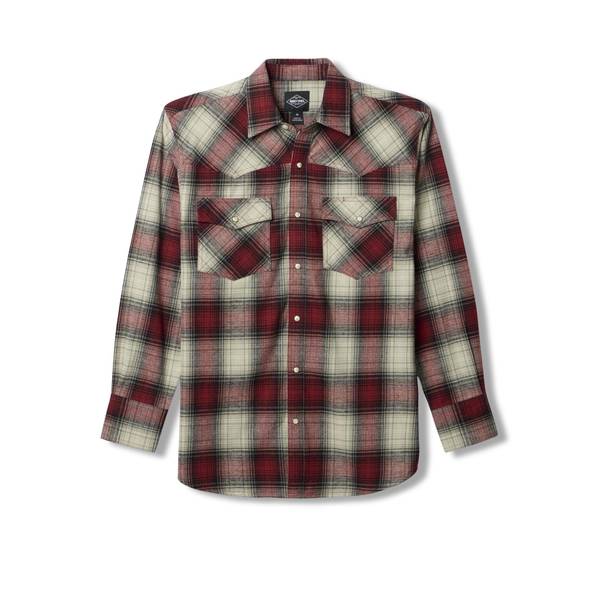 Work N' Sport Men's Long Sleeve Western Flannel Shirt