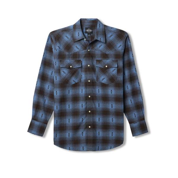 Work N' Sport Men's Long Sleeve Western Flannel Shirt