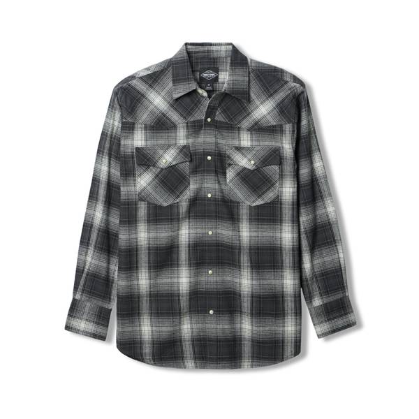 Work N' Sport Men's Long Sleeve Western Flannel Shirt
