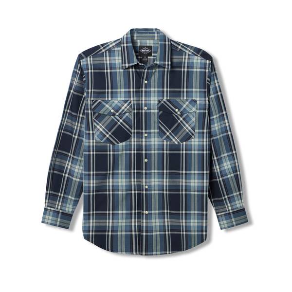 Work N' Sport Men's Long Sleeve Western Plaid Shirt