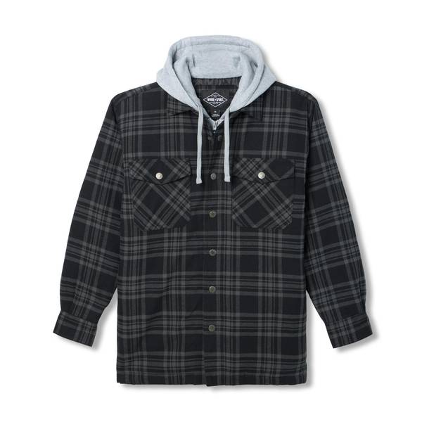 Work N' Sport Men's Quilt Lined Chestwarmer Zip Flannel Shirt