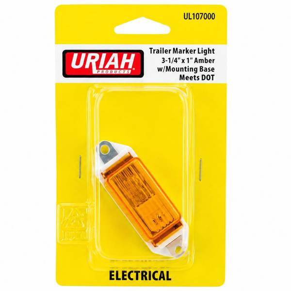 Infinite Innovations UL107000 3.25 x 1 in. Amber Trailer Marker Light