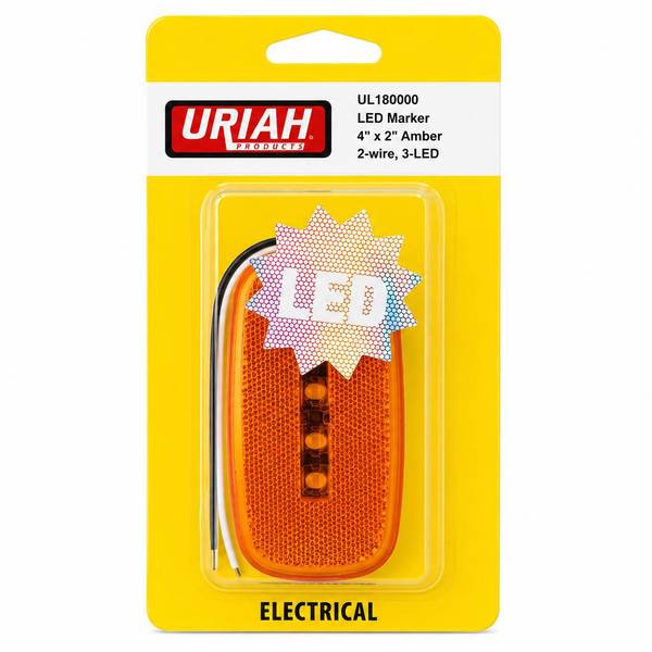 Infinite Innovations UL180000 4.5 x 2 in. Amber LED Trailer Clearance Light