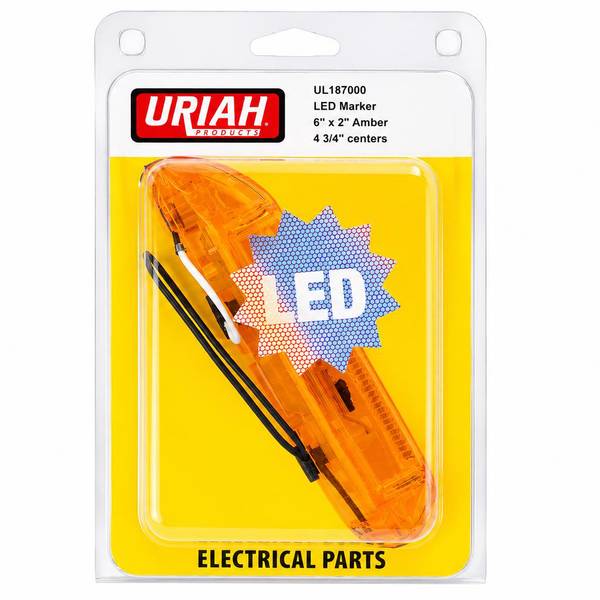 Uriah Products 6"x2" Amber LED Marker Light