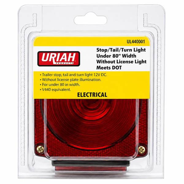 Uriah Products Trailer Light Red Under 80 without License Light