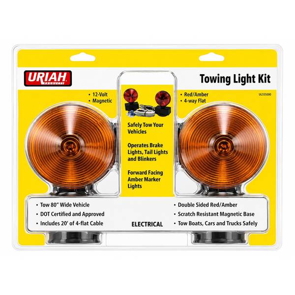 Uriah Products Towing Light Kit Magnetic W/25' Harness