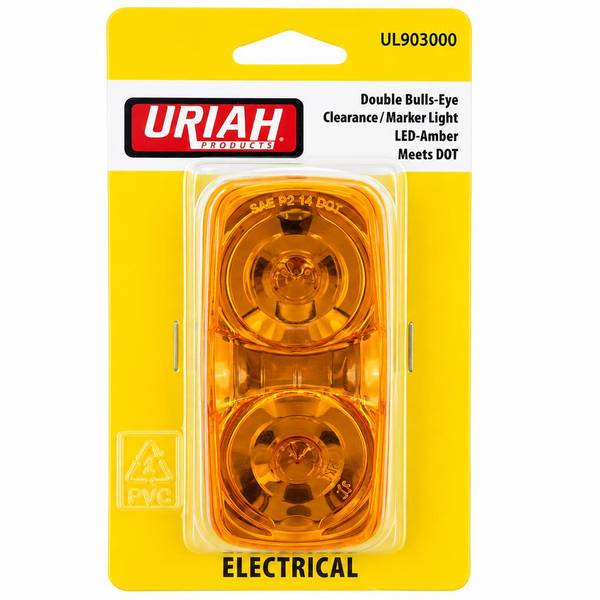 Infinite Innovations UL903000 4 x 2 in. Amber Bulls Eye LED Marker Light