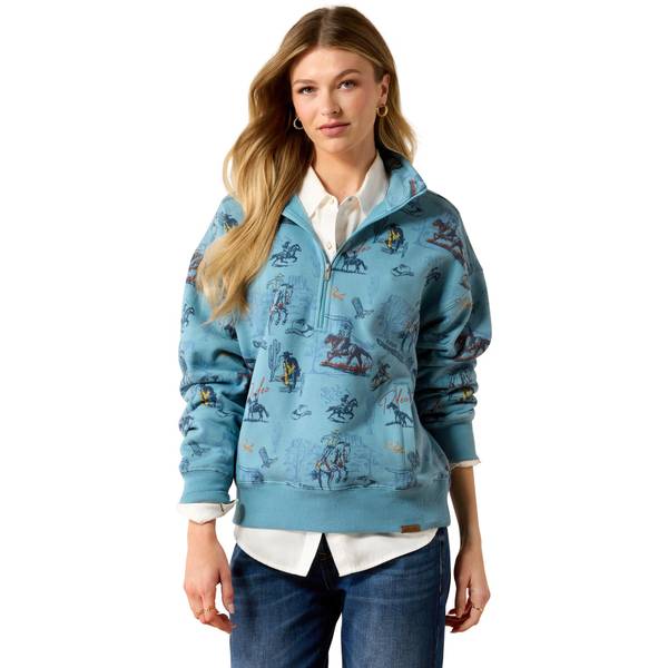 Photo of Women's Painted 1/2 Zip Sweatshirt