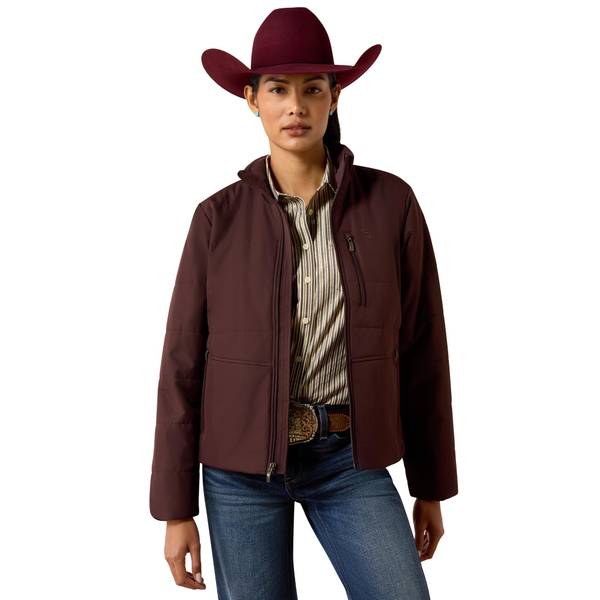 Women's Titan Insulated Jacket in Chocolate Plum Polyester, Size: Medium by Ariat